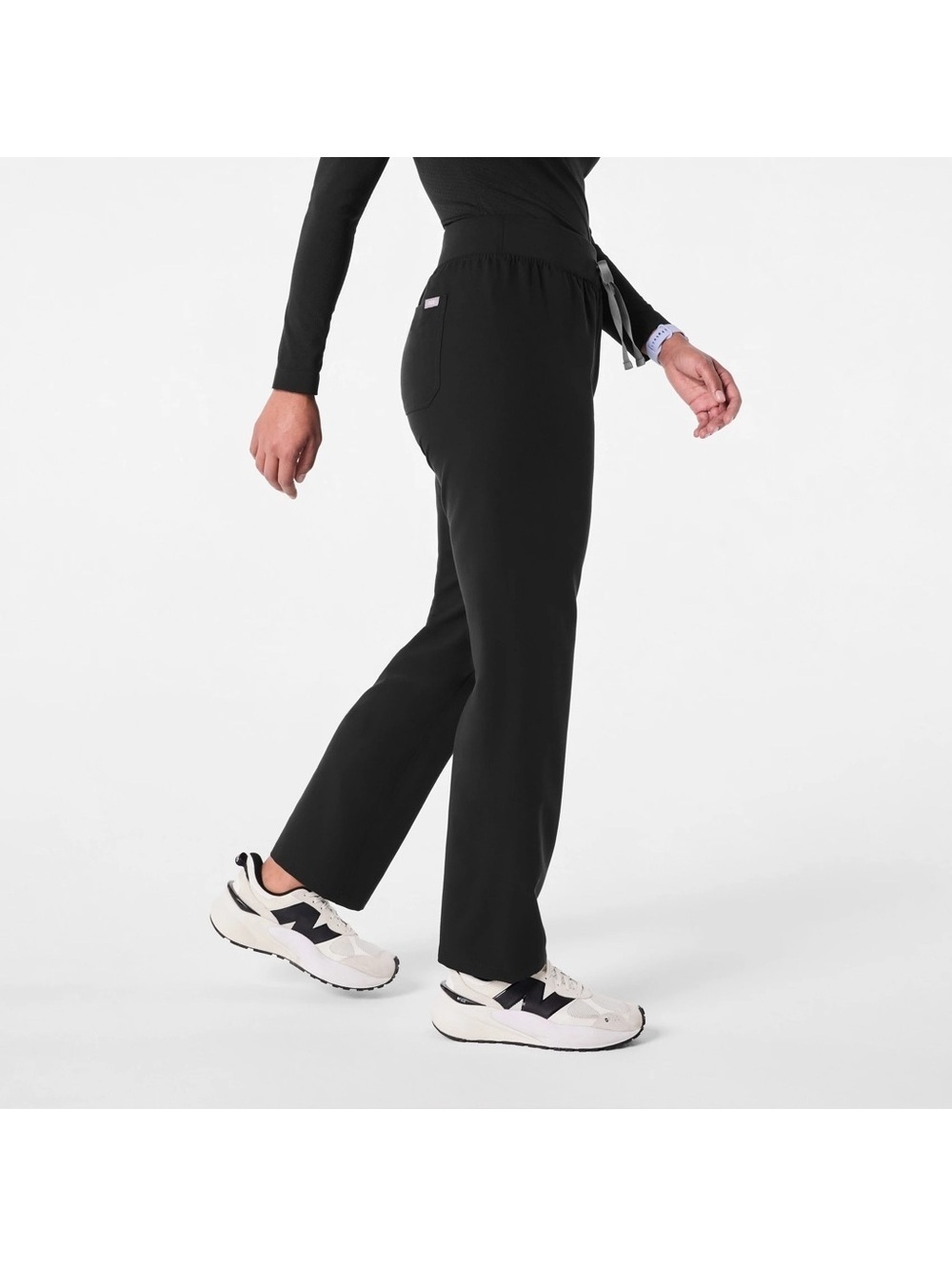 FIGS High-Waisted Livingston Scrub Pants Black Women’s XS Petite